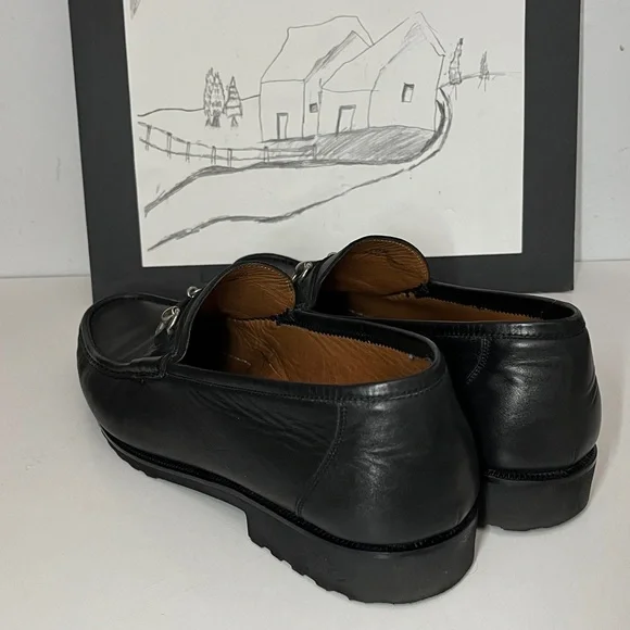 Magnanni Horse Bit Loafers (Black) Men Size 10.5 - Picture 5 of 14